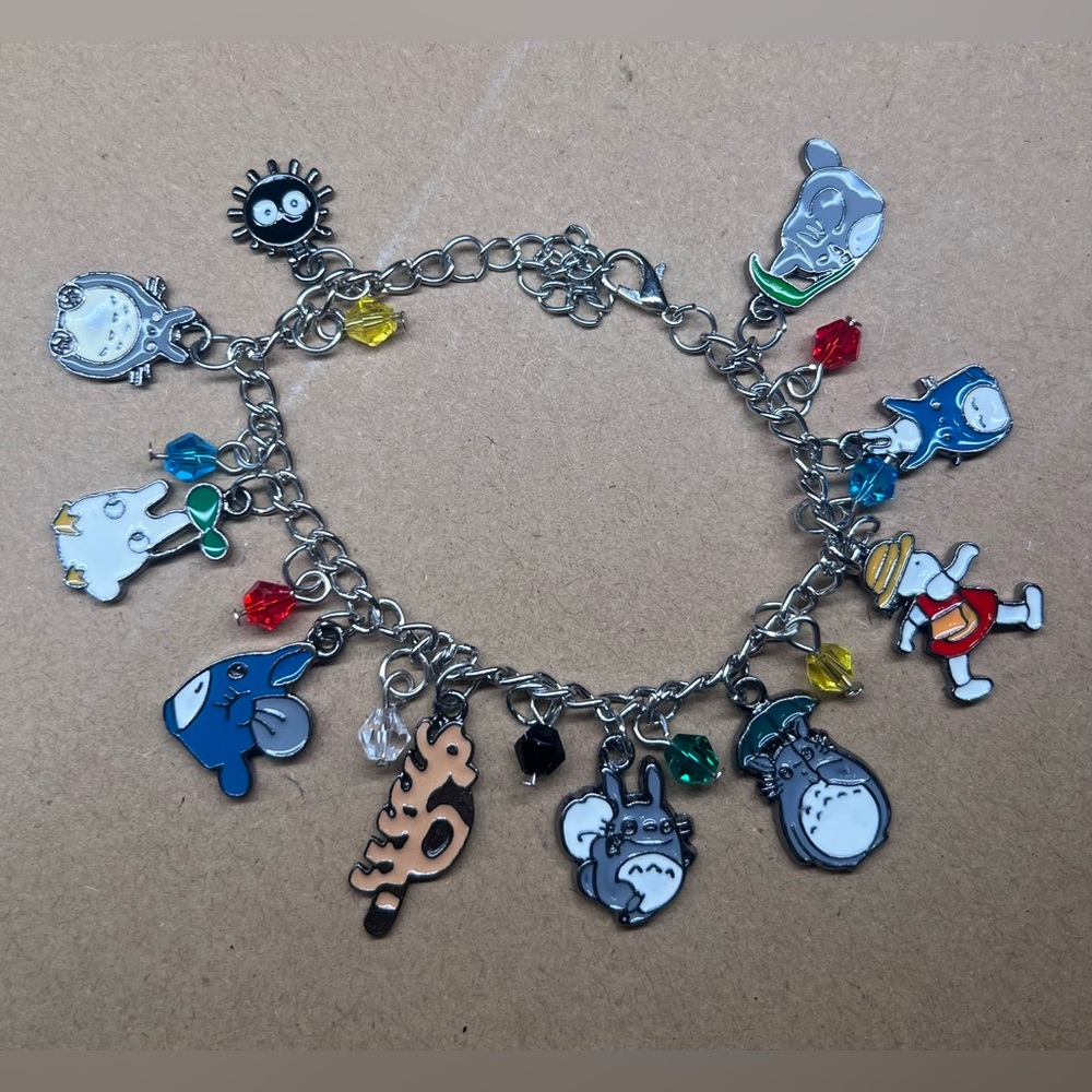 Totoro Anime Charm Bracelet